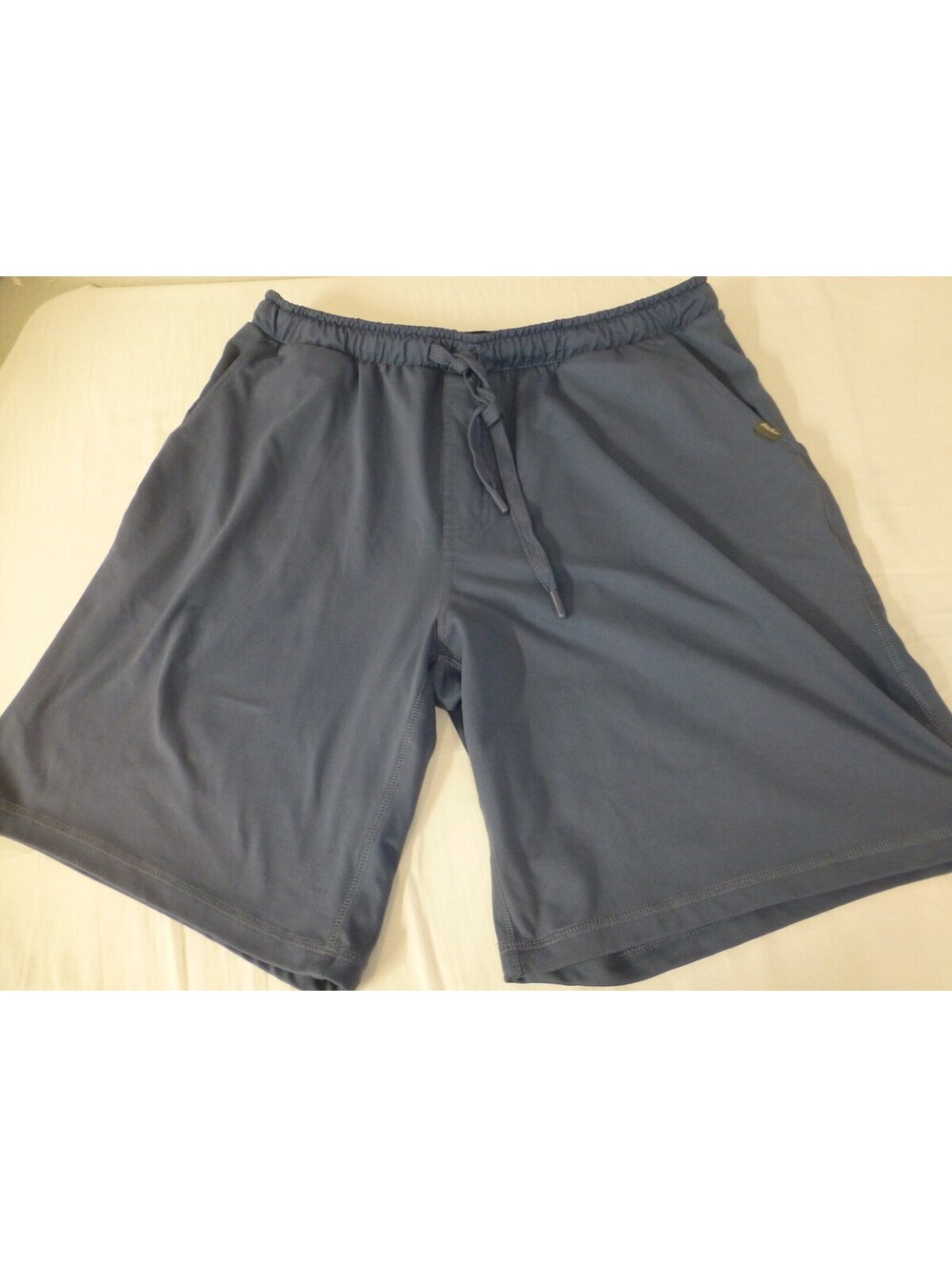 Eddie Bauer Men's Lounge Activewear Shorts Size L Blue Drawstring Pockets J5